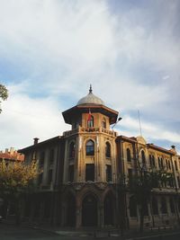 Low angle view of building against sky