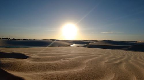 Scenic view of desert against sky