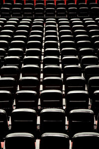 Full frame shot of empty chairs