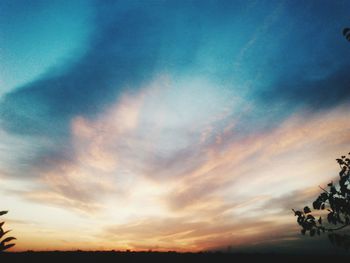 Scenic view of landscape at sunset