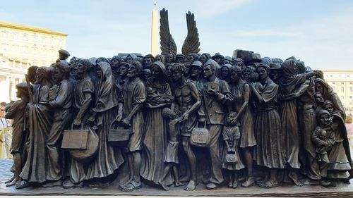 Low angle view of statue
