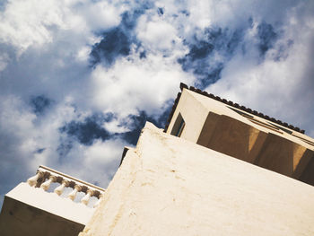 Low angle view of building against sky