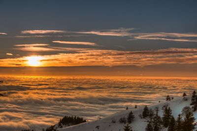 Scenic view of sunset sky