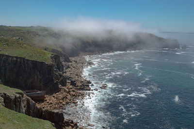 The rms mülheim wreck is in gamper bay which lies between sennen cove and lands end. 