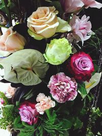 Close-up of rose bouquet