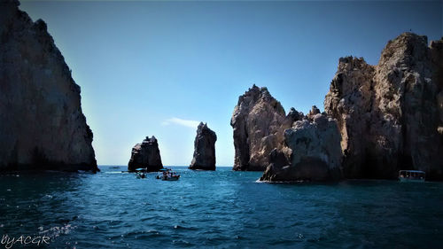 Panoramic view of sea against sky