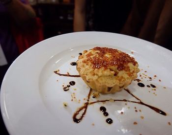 Close-up of served food