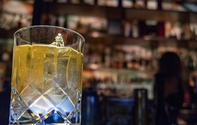 Close-up of drink on table