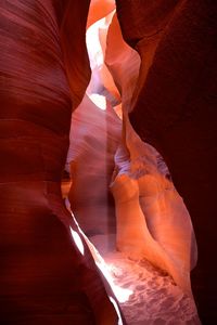 Rock formations at night