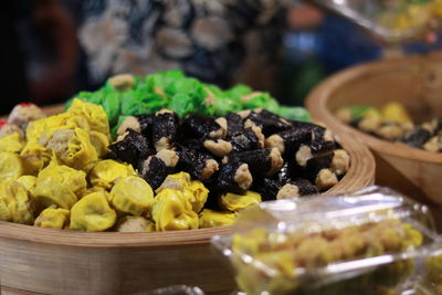 Close-up of dessert on table