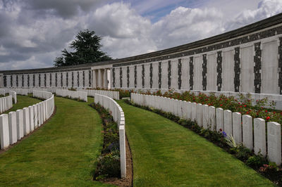 View of arched structure against sky