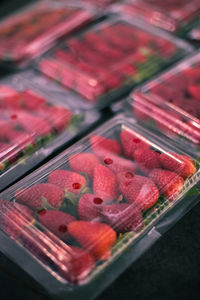 High angle view of fruits in store