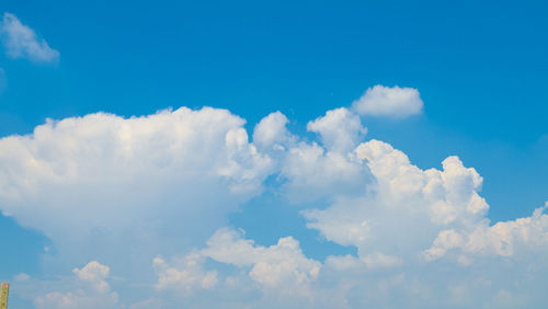 Low angle view of clouds in sky