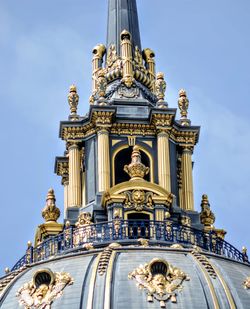 Low angle view of statue of building