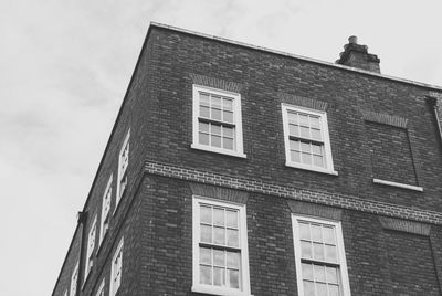 Low angle view of house against sky