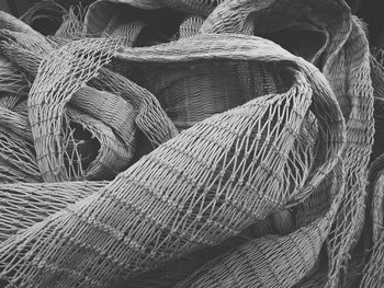 Full frame shot of fishing net