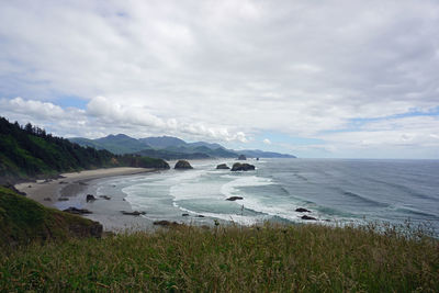 Scenic view of sea against sky