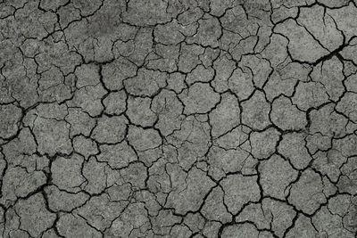 Full frame shot of cracked land