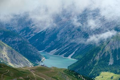 Aerial view of landscape against sky