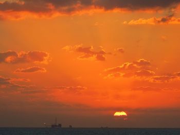 Scenic view of sunset sky