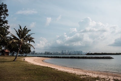 Scenic view of sea against sky