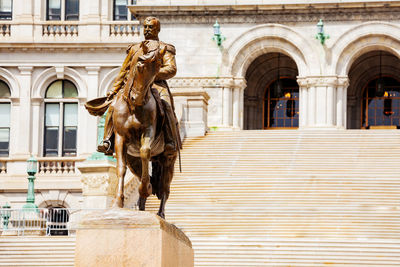 Statue of historic building