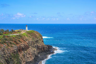 Kilauea lighthouse, kauai island hawaii landscape