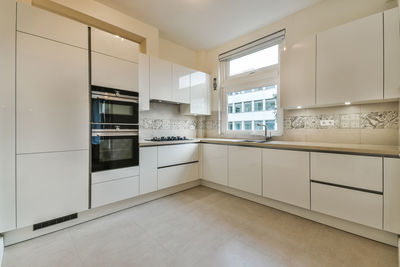 Interior of kitchen in modern home