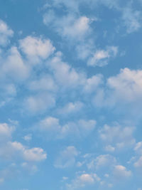 Low angle view of clouds in sky