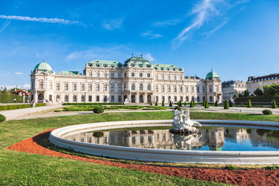 View of historical building against blue sky