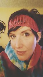 Close-up portrait of woman