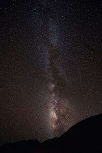 Low angle view of starry sky