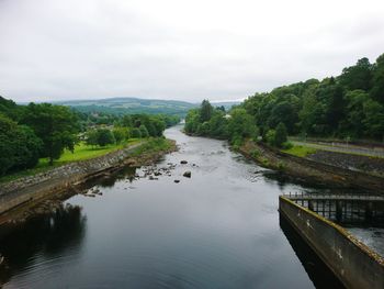 Scenic view of river against sky