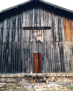 View of an old barn