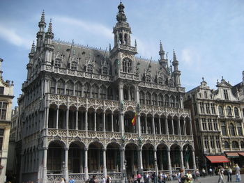 Low angle view of historical building against sky