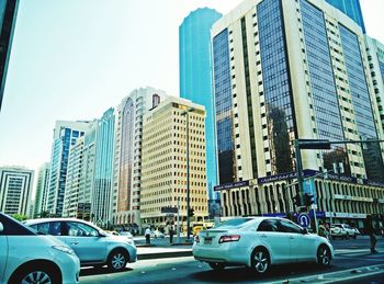 Traffic on city street