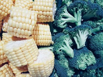 High angle view of vegetables