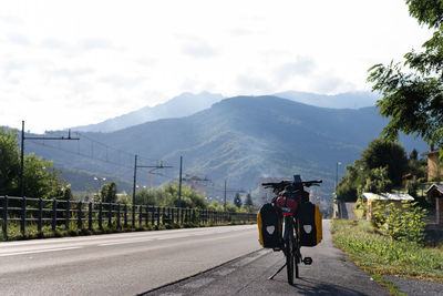 Bikepacking towards mountains