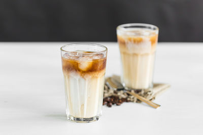 Close-up of drink on table