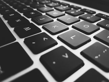 Close-up of computer keyboard