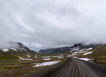 Road amidst landscape against sky