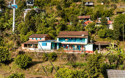 Houses and buildings in city