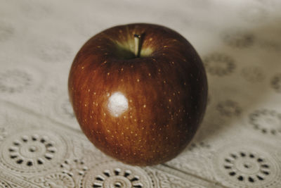 Close-up of apple on table