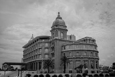 Low angle view of building against sky