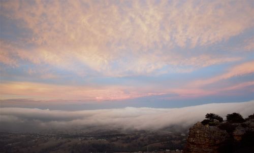 Scenic view of cloudscape during sunset