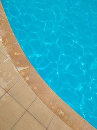 High angle view of swimming pool