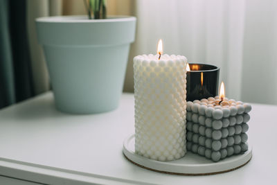 Close-up of cake on table