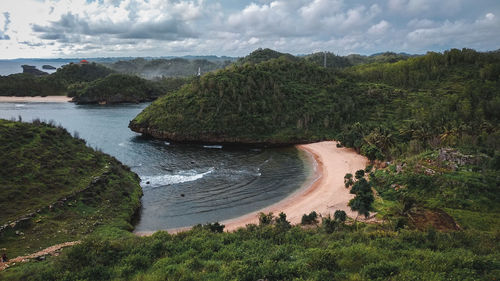 Scenic view of sea against sky