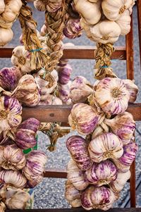 Various fruits for sale at market stall