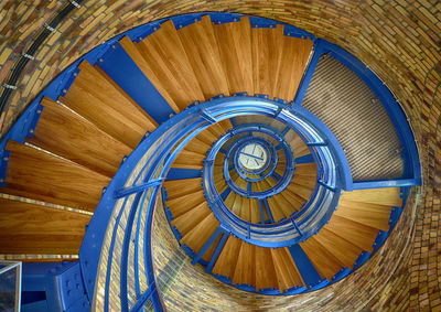 Close-up of spiral staircase